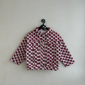 Prada Hearts all Over Denim Jacket Size 36 / Small